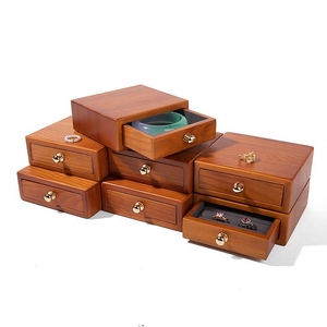 Boîte de rangement à bijoux en bois de noyer de haute qualité, boîte à bijoux, support pour emballage de bijoux en gros, cadeau - Product Image 1