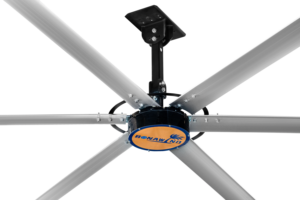 Ventilador de Techo Industrial HVLS de 14 Pies con Aspas de Aleación de Aluminio, Bajo Ruido, Control por Aplicación - Product Image 2