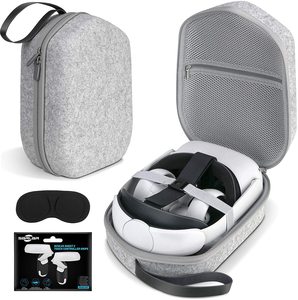 Bolsa portátil VR Gafas Estuche de almacenamiento para <span class=keywords><strong>Oculus</strong></span> <span class=keywords><strong>Quest</strong></span> <span class=keywords><strong>2</strong></span> EVA Caja de almacenamiento digital - Product Image 1