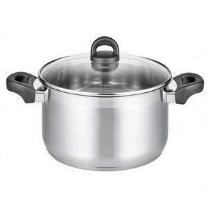 Casserole en acier inoxydable Meat Pot Tourmaline 5.0 Qt avec couvercle en verre pour rôtir et mijoter - Product Image 2