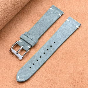 Lionorm <span class=keywords><strong>cinturino</strong></span> per orologio in vera <span class=keywords><strong>pelle</strong></span> a sgancio rapido 16mm 18mm 20mm 22mm in <span class=keywords><strong>pelle</strong></span> <span class=keywords><strong>scamosciata</strong></span> <span class=keywords><strong>cinturino</strong></span> di ricambio per orologio - Product Image 4