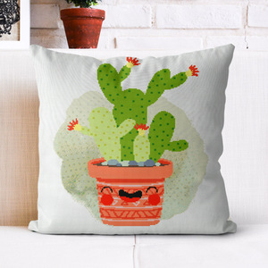 カクタスパターンDIYクロスステッチピローケース刺繍クッションカバーソファ用新作刺繍工芸品 - Product Image 3