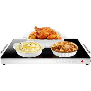 Plaque chauffante carrée simple et professionnelle 500W avec commande par bouton, température réglable, pour usage domestique et commercial, chauffe-plats de table - Product Image 1