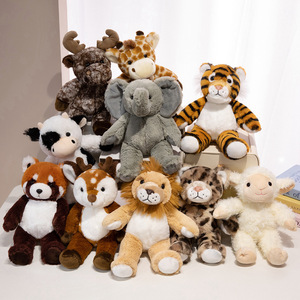 Juguetes de Peluche de Animales de Simulación: Panda, Leopardo, <span class=keywords><strong>Tigre</strong></span> y Elefante, Muñecos de Confort para Niñas - Product Image 1
