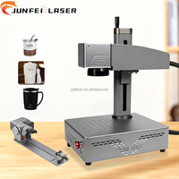 JUNFEI Fabricant chinois Graveur laser à fibre 20W CNC refroidi par air pour la gravure sur pierre, caoutchouc, bois, contreplaqué, MDF, AI