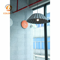 Panneau acoustique en PET gaufré UMBRELLA LAMP pour cloisons de bureau