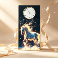 Horloge murale numérique silencieuse en porcelaine de cristal de luxe, impression numérique sur toile, avec cadre, pour usage intérieur, base en papier