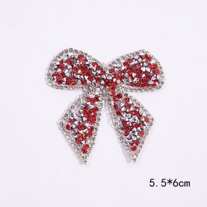 Nouvelles appliques en strass brillantes et colorées, à coller ou à repasser, en forme de nœud, pour la décoration des vêtements et des sacs - Product Image 2