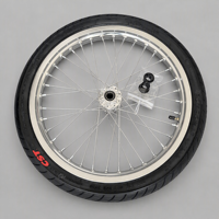 Kit de roues chromées argentées de 17 pouces pour Surron Light Bee X LBX avec moyeu CNC et pneus CST Street, assemblage d'usine OEM