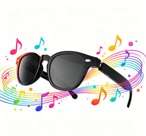 Lunettes Intelligentes IA Personnalisables Lecteur MP3 Appel Audio Enregistrement Vocal Traduction Étanche IP67 Vidéo 1080P Contrôle par Application - Product Image 1