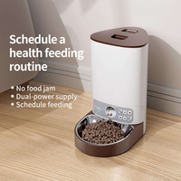 Distributeur automatique de nourriture pour animaux de compagnie intelligent de haute qualité, 2,5 L, en acier inoxydable, avec minuterie et dosage quantitatif, pour chats et chiens