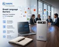 Stylo Enregistreur Vocal Intelligent IA Chat GPT avec Traducteur et Transcription Instantanée pour Cours, Réunions, Appels – Sans Fil