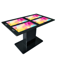 Promoción de fábrica, pantalla táctil impermeable interactiva inteligente, Pantallas múltiples, mesa táctil capacitiva utilizada para cafetería