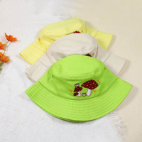 Sombrero de cubo personalizado al por mayor algodón pesca caza verano viaje cubo gorra sombrero para niños y adultos