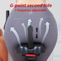 Vibrateur Godemichet Selle de Vélo Télécommandé Télescopique, Machine Sexuelle Adulte, Jouet Sexuel, Coussin de Siège de Vélo Massant