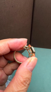 2CT Radiant Lab Grown <b>Diamond</b> <b>Ring</b> 14K Yellow Gold Engagement <b>Ring</b> Elegant Fine Jewelry Wedding Gift for Women - Product Image 6