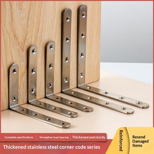 Support <span class=keywords><strong>d</strong></span>'<span class=keywords><strong>angle</strong></span> multifonction en acier inoxydable à 90 degrés, épaissi, pour renforcement de table, chaise et mobilier - Product Image 2