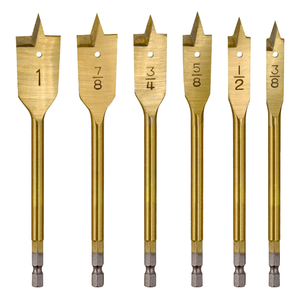 Broca de Punta Plana Hexagonal de Cambio Rápido de Alta Calidad, Broca de Acero con Alto Contenido de Carbono para Perforar Madera y Metal - Product Image 2