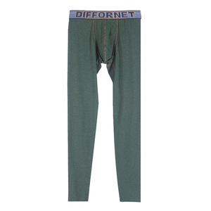 Tissu personnalisé en usine pantalons longs pour hommes bande élastique de marque sous-vêtement <span class=keywords><strong>thermique</strong></span> pour hommes sans couture <span class=keywords><strong>caleçon</strong></span> à rayures longues - Product Image 2