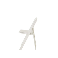 Chaise pliante en plastique blanc avec siège rembourré, idéale pour les mariages, banquets et événements – Fournisseur direct usine