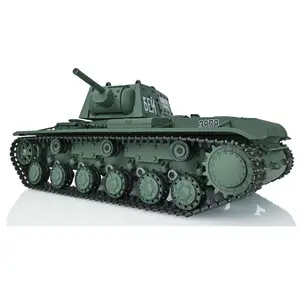 Đồ chơi TK-7.0 2.4G Heng dài 1/16 quy mô nhựa Ver SoViet KV-1 RTR RC Tank mô hình 3878 màu xanh lá cây Toucan đồ chơi quân đội đài phát thanh xe th17461
