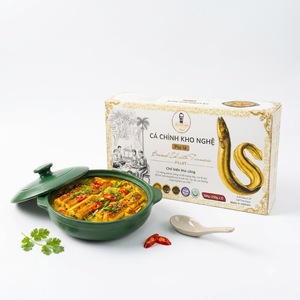 Filete de Anguila Vietnamita Artesanal Premium con Sabor a Cúrcuma, Listo para Comer, Halal, Certificado ISO, en Lata de Fácil Apertura - Product Image 1