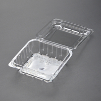 Wegwerp Doorzichtige 125G Bosbessenverpakkingsdozen Clamshell Blister Fruitvoedselcontainer Bosbessencontainer