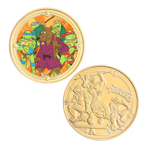 Venta al por Mayor de 5 Monedas de Oro con Personajes de Películas Americanas y Monedas Conmemorativas de Metal de las Tortugas Ninja, Perfectas para Coleccionar o Regalar - Product Image 6