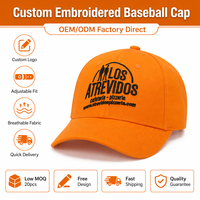 Gorra de Béisbol de Algodón Bordada Personalizada con el Logotipo de la Marca de Restaurante o Cafetería, Ajustable, OEM