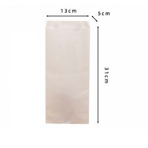 Food Use and <b>Grease</b> Proof Feature White Kraft <b>Paper</b> French Fries Packaging Bag - Product Image 6