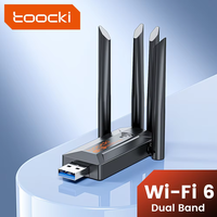 Adaptador WiFi USB3.0 de Doble Banda Externa 2.4G+5G, 4 Antenas, 1200M, 600Mbps, para Computadora de Escritorio LA08, Precio de Fábrica