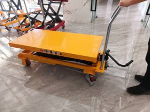 गर्म बिक्री हाइड्रोलिक कैंची लिफ्ट टेबल 300 किलोग्राम 500 किलोग्राम भार क्षमता ऊंचा कार्य मंच गोदाम निर्माण लिफ्ट टेबल - Product Image 5