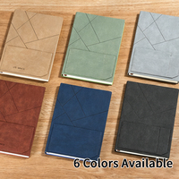 Carnet de notes en cuir PU rigide avec logo personnalisé, 6 couleurs, format A5/B5, pour cadeaux d'entreprise, vente en gros