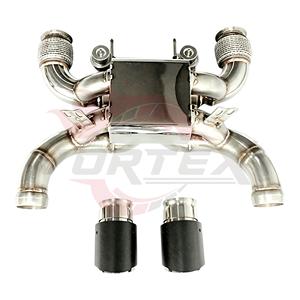 Système d'échappement Catback à soupapes en acier inoxydable Vortex pour McLaren 720S 4.0T avec X-Pipe central et embouts en fibre de carbone - Product Image 4