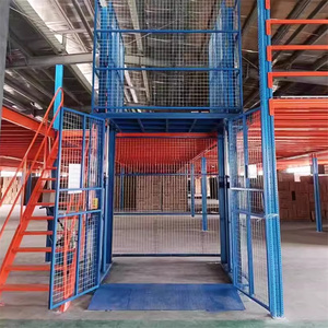 Lift Barang Gudang Hidrolik dengan Rel Pandu Vertikal Industri yang Dipasang di Dinding - Product Image 5