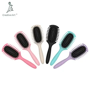 OEM produttore di nuovo Design spazzola per capelli ricci rimbalzo che definisce spazzola applicabile pettine pettine spazzola per capelli ricci per le donne e gli uomini