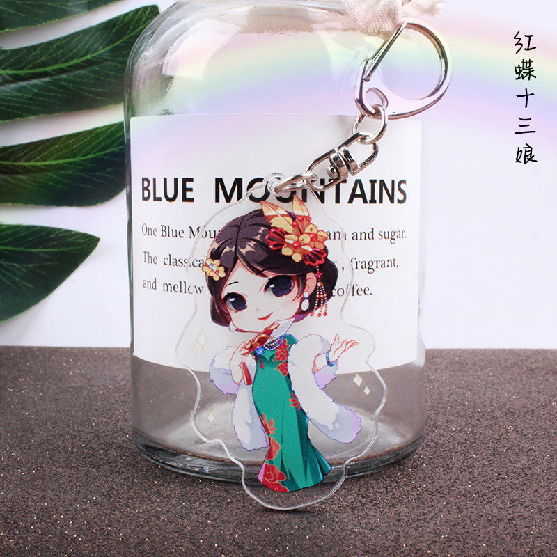 Red butterfly thirteen women pendant