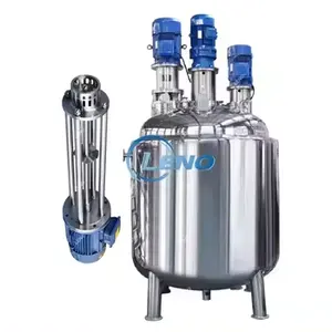 Emulsifying Mixer Tank With Agitator Heating Mixing Blender Reactor For Making Cosmetic Electric Heating Mixer Equipment