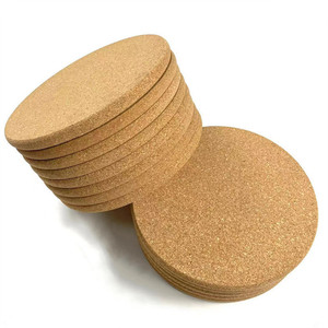 Posavasos Redondos de Corcho Natural, Juego de 10 Piezas, Ecológicos, para Protección de Mesa, Hechos en Wenzhou - Product Image 3