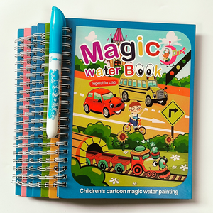Fábrica personalizada Montessori juguetes libro <span class=keywords><strong>para</strong></span> colorear libro <span class=keywords><strong>de</strong></span> dibujo con pluma <span class=keywords><strong>de</strong></span> agua libro <span class=keywords><strong>de</strong></span> agua mágico <span class=keywords><strong>para</strong></span> niños - Product Image 2