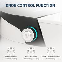 Toilette intelligente d'Amérique du Nord avec un beau design FCC CETL CUPC approuvé conforme à l'ADA double alimentation en eau salle de bain bidet toilette à laver