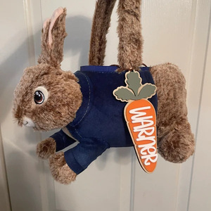 Etichetta in Legno a Forma di Carota Personalizzata, Ornamento 3D per Cesto <span class=keywords><strong>Pasquale</strong></span>, Regalo per Bambini - Product Image 3