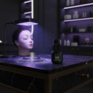 Premium UV Reactive Lash Glue 5g Black <b>Liquid</b> Eyelash Glue Made in Korea - Product Image 3