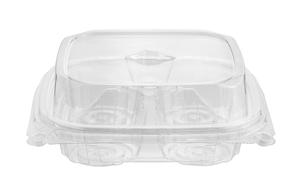 Caja de magdalenas transparente reciclable para productos de panadería preenvasados Uso industrial Alimentos - Product Image 4