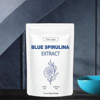 Extrait de spiruline bleue en poudre - Phycocyanine de qualité alimentaire, antioxydant, supplément protéiné végétal pour adultes