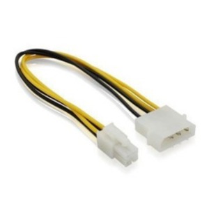 P3 To P4 Power Adapter <b>Cable</b> D Type To Mini 4 Pin Converter For Computer Extension Cord PVC Material Convenient Use - Product Image 1
