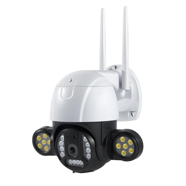 V380 P2P Wireless PTZ Camera 3MP 5MP Intelligent Double Light Humanoid Recognition Alarm Outdoor Wifi Camera Memory Card CMOS