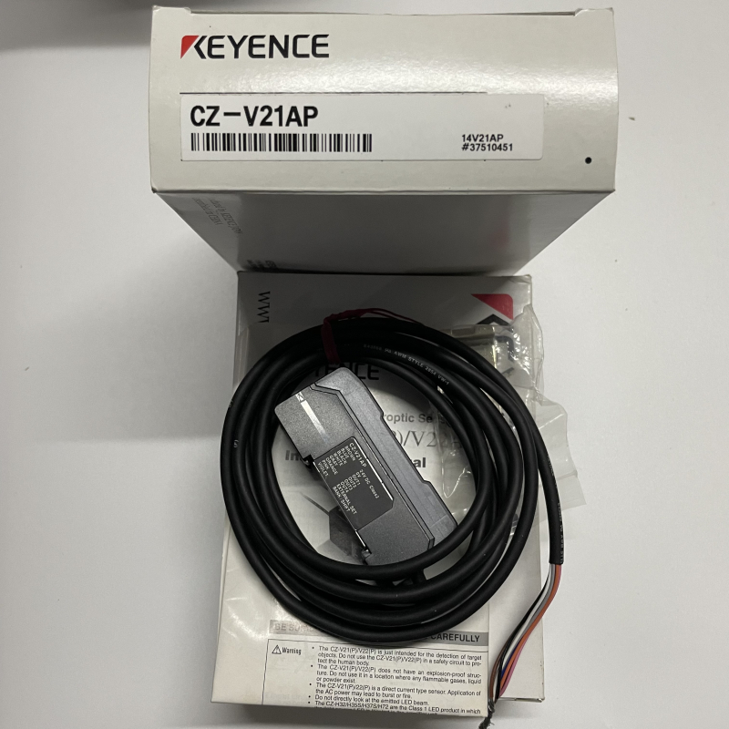 Keyence Digital RGB Sensor CZ-V22AP + CZ-H72 Color Sensor