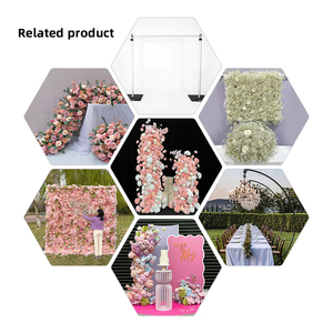 Promise Beauty and the Beast <strong>Wedding</strong> Decorations Pink and White Romantic <strong>Wedding</strong> Props Artificial Flower Arch - Product Image 5