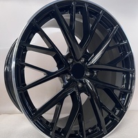 Alloy Aluminium Tempa 12000T Pesanan Khusus Baru |   Standar DOT |   MOQ 4 18-24 Roda Desain Mesh Hitam Mengkilap dengan Pinggiran Mesin untuk Polestar4